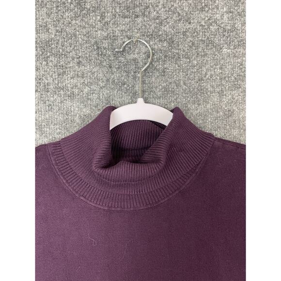 Calvin Klein Cowl Neck Sweater Women's Size XL Plum Long Sleeve - Picture 10 of 16